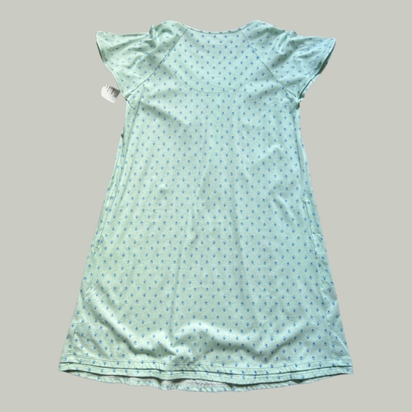 NWT Aria Collection Mint Floral Print Night Gown Sleepwear - Picture 6 of 6